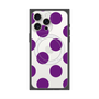 プレミアムスクエアケース with MagSafe［ シンプルドット - Purple ］