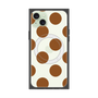 プレミアムスクエアケース with MagSafe［ シンプルドット - Brown ］