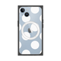 プレミアムスクエアケース with MagSafe［ シンプルドット - White ］