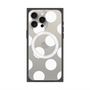 プレミアムスクエアケース with MagSafe［ シンプルドット - White ］
