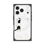 プレミアムスクエアケース with MagSafe［ 夢中に覗く三毛ねこ ］