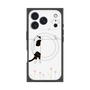 プレミアムスクエアケース with MagSafe［ 夢中に覗く三毛ねこ ］