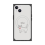 プレミアムスクエアケース with MagSafe［ 蝶ネクタイねこ - White ］