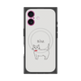 プレミアムスクエアケース with MagSafe［ 蝶ネクタイねこ - White ］
