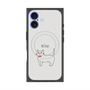 プレミアムスクエアケース with MagSafe［ 蝶ネクタイねこ - White ］