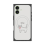 プレミアムスクエアケース with MagSafe［ 蝶ネクタイねこ - White ］