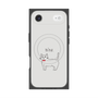 プレミアムスクエアケース with MagSafe［ 蝶ネクタイねこ - White ］