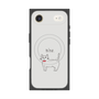 プレミアムスクエアケース with MagSafe［ 蝶ネクタイねこ - White ］