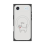 プレミアムスクエアケース with MagSafe［ 蝶ネクタイねこ - White ］