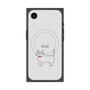 プレミアムスクエアケース with MagSafe［ 蝶ネクタイねこ - White ］