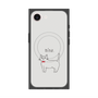 プレミアムスクエアケース with MagSafe［ 蝶ネクタイねこ - White ］