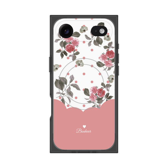 プレミアムスクエアケース with MagSafe［ ツインドットフラワー - Pink ］