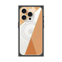 プレミアムスクエアケース with MagSafe［ マーブルトライアングルパレット - Orange ］