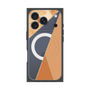 プレミアムスクエアケース with MagSafe［ マーブルトライアングルパレット - Orange ］