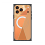 プレミアムスクエアケース with MagSafe［ マーブルトライアングルパレット - Orange ］
