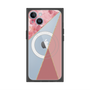 プレミアムスクエアケース with MagSafe［ マーブルトライアングルパレット - Pink ］