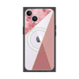 プレミアムスクエアケース with MagSafe［ マーブルトライアングルパレット - Pink ］