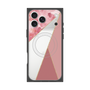 プレミアムスクエアケース with MagSafe［ マーブルトライアングルパレット - Pink ］