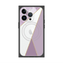 プレミアムスクエアケース with MagSafe［ マーブルトライアングルパレット - Purple ］