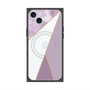 プレミアムスクエアケース with MagSafe［ マーブルトライアングルパレット - Purple ］
