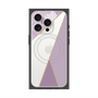プレミアムスクエアケース with MagSafe［ マーブルトライアングルパレット - Purple ］