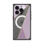 プレミアムスクエアケース with MagSafe［ マーブルトライアングルパレット - Purple ］