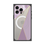 プレミアムスクエアケース with MagSafe［ マーブルトライアングルパレット - Purple ］