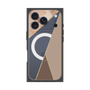 プレミアムスクエアケース with MagSafe［ マーブルトライアングルパレット - Brown ］