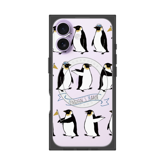 プレミアムスクエアケース with MagSafe［ キュートペンギンマーチ ］