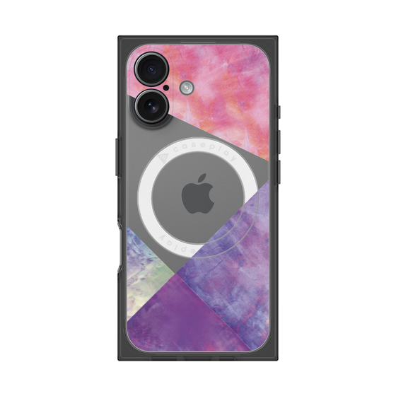 プレミアムスクエアケース with MagSafe［ 朝焼けパステルパレット - Purple ］