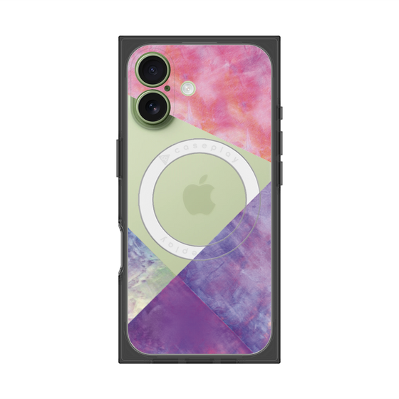 プレミアムスクエアケース with MagSafe［ 朝焼けパステルパレット - Purple ］