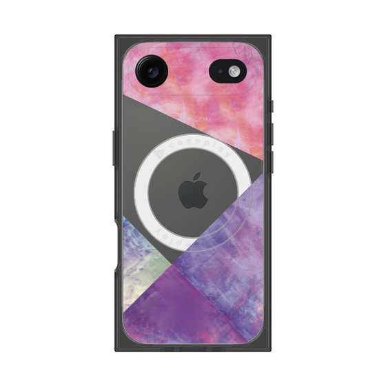 プレミアムスクエアケース with MagSafe［ 朝焼けパステルパレット - Purple ］