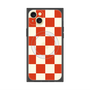 プレミアムスクエアケース with MagSafe［ 市松模様 - Red ］