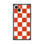 プレミアムスクエアケース with MagSafe［ 市松模様 - Red ］