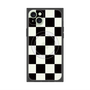プレミアムスクエアケース with MagSafe［ 市松模様 - Black ］