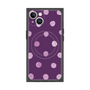プレミアムスクエアケース with MagSafe［ 水彩ドット・レトロカラー - Purple ］
