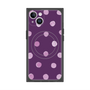 プレミアムスクエアケース with MagSafe［ 水彩ドット・レトロカラー - Purple ］