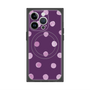 プレミアムスクエアケース with MagSafe［ 水彩ドット・レトロカラー - Purple ］