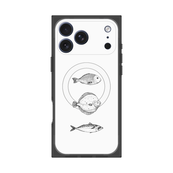 プレミアムスクエアケース with MagSafe［ Coexist No.1 - White ］