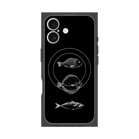 プレミアムスクエアケース with MagSafe［ Coexist No.1 - Black ］