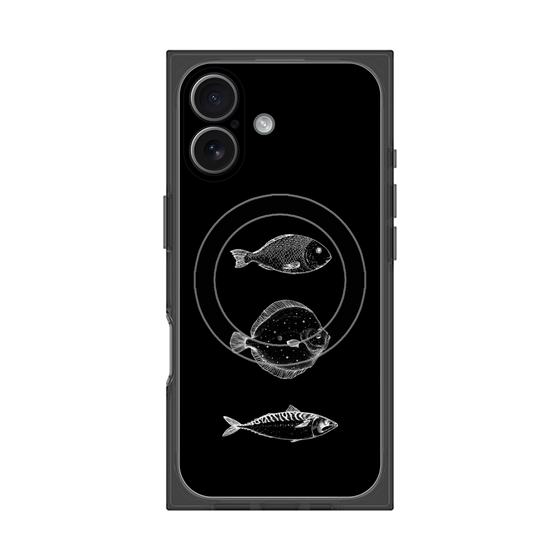 プレミアムスクエアケース with MagSafe［ Coexist No.1 - Black ］