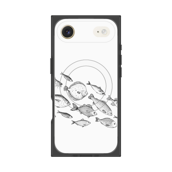 プレミアムスクエアケース with MagSafe［ Coexist No.2 - White ］