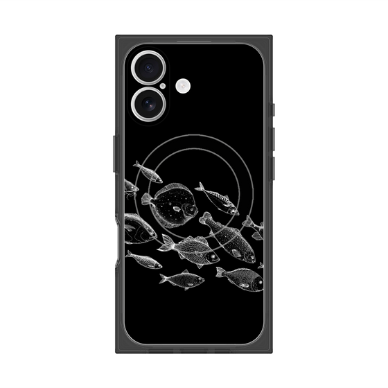 プレミアムスクエアケース with MagSafe［ Coexist No.2 - Black ］