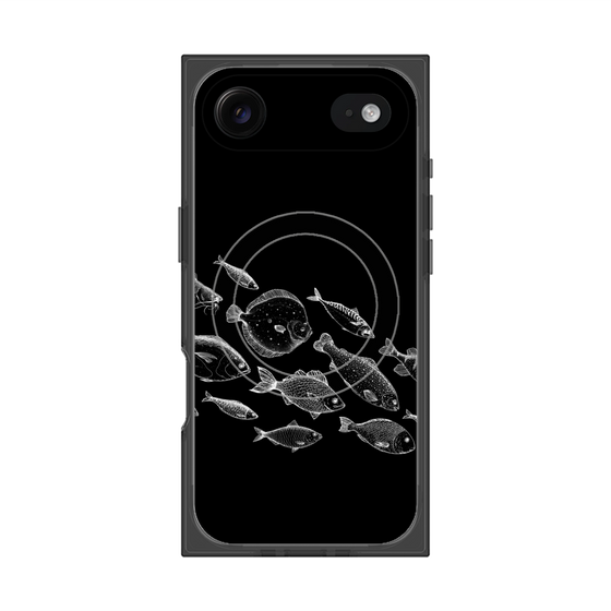 プレミアムスクエアケース with MagSafe［ Coexist No.2 - Black ］