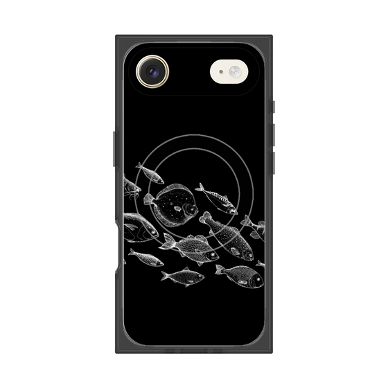 プレミアムスクエアケース with MagSafe［ Coexist No.2 - Black ］