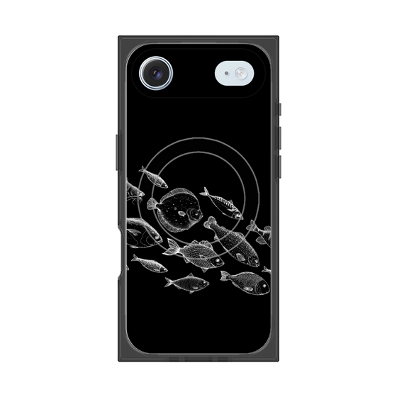 プレミアムスクエアケース with MagSafe［ Coexist No.2 - Black ］