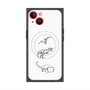 プレミアムスクエアケース with MagSafe［ Dinosaurs No.1 - White ］