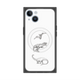 プレミアムスクエアケース with MagSafe［ Dinosaurs No.1 - White ］