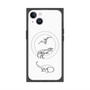 プレミアムスクエアケース with MagSafe［ Dinosaurs No.1 - White ］