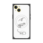 プレミアムスクエアケース with MagSafe［ Dinosaurs No.1 - White ］